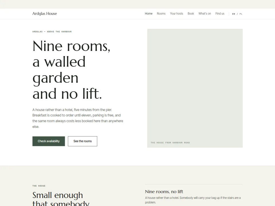 The Hotel & Accommodation homepage